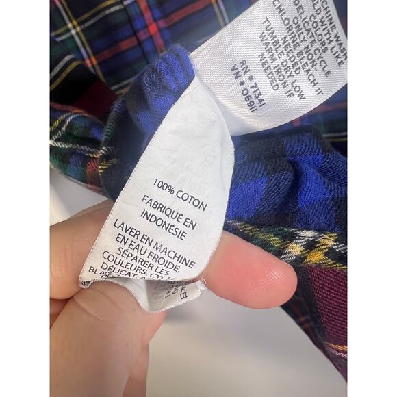 L.L. Bean Signature Reversible Button Flannel Size Womens 6 *SEE DESCRIPTION* - Picture 7 of 8